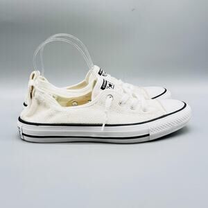 Converse Shoes Women 8 White Chuck Taylor All Star Shoreline Slip On Low Sneaker